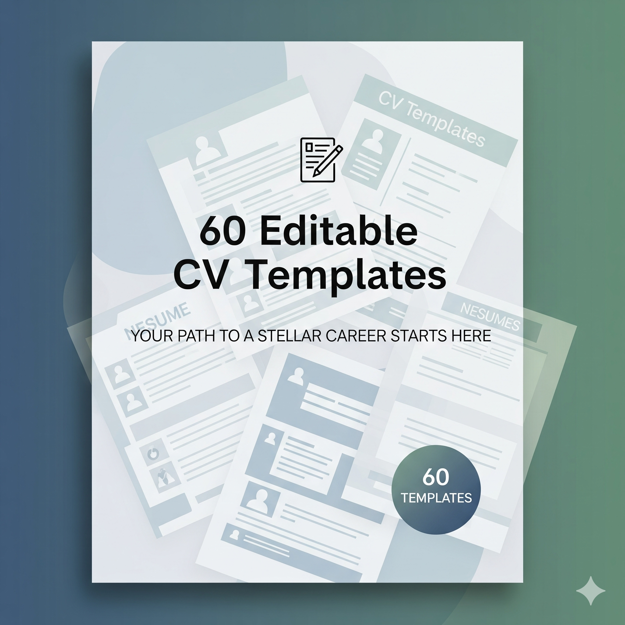 60 Template CV Premium Editable